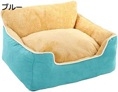 ペットベッド スクエア型 ブルー 洗える 小中大型犬用 クッショペット ペットグッズ 犬用品 ベッド マット 寝具 その他ペットベッド スクエア型 ブルー 洗え犬用品 ベッド マット 寝具 その他 人