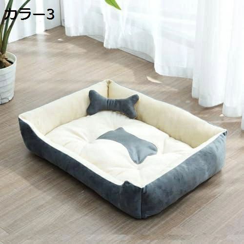 犬 ベッド冬用 ペット クッション ペットベッド スクエア型 携帯ペット ペットグッズ 犬用品 ベッド マット 寝具 その他犬 ベッド冬用 ペット クッション ペペット ペットグッズ 通販color: