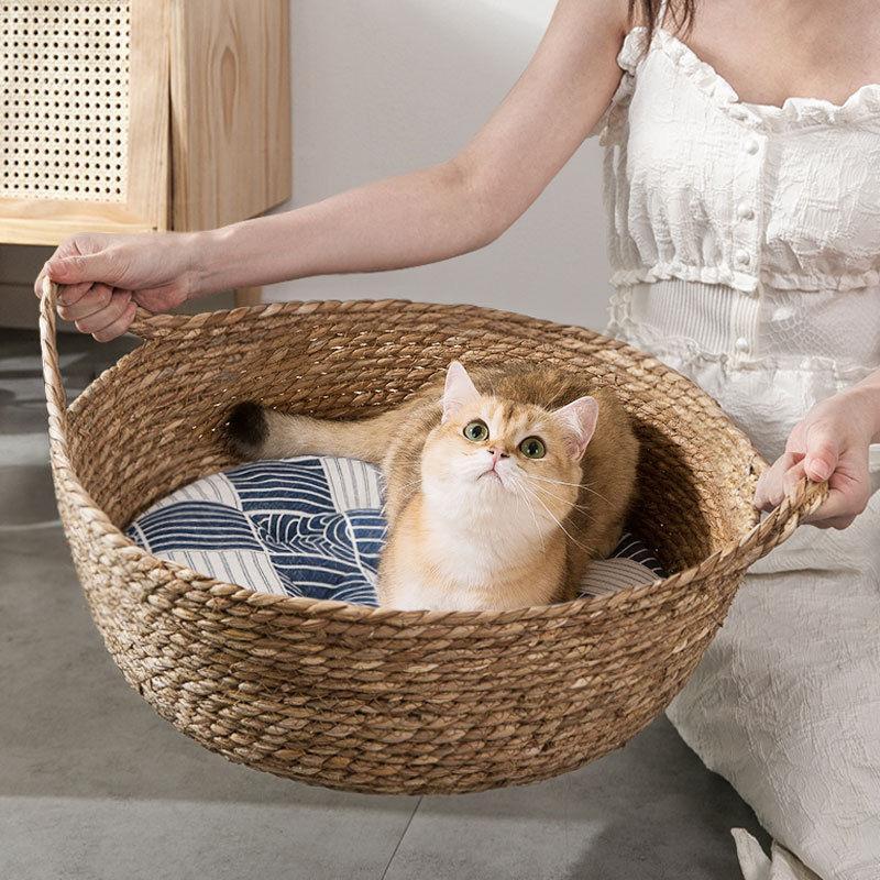 ペットベッド カゴ 夏用 猫用ベッド 小型犬 カゴベッド 猫 かごペット ペットグッズ 猫用品 ベッド マット 寝具 ベッドペットベッド カゴ 夏用 猫用ベッド 猫用品 ベッド マット 寝具 ベッド 